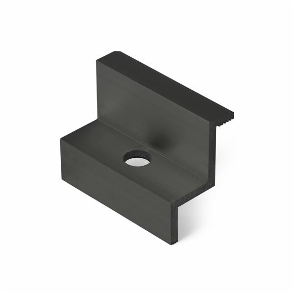 Úchyt panelu G21 krajní černý, pro panel 35 mm