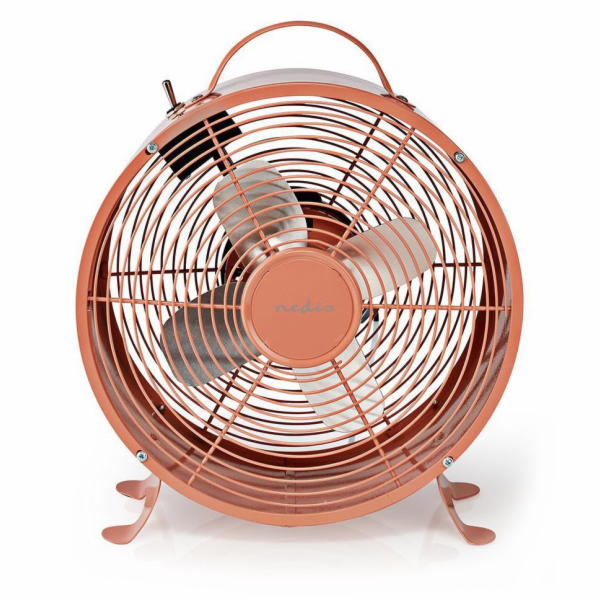 Ventilátor Nedis stolní FNCL10PK20 vintage růžová