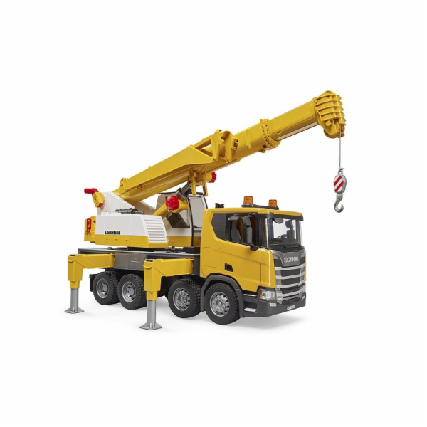 Autojeřáb Scania Super 560R Liebherr se světelným a zvuko...