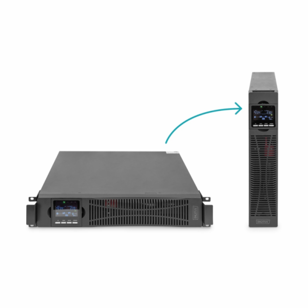Nouzové napájecí zdroje UPS Online Rack 19 "LCD, 2000VA/2...