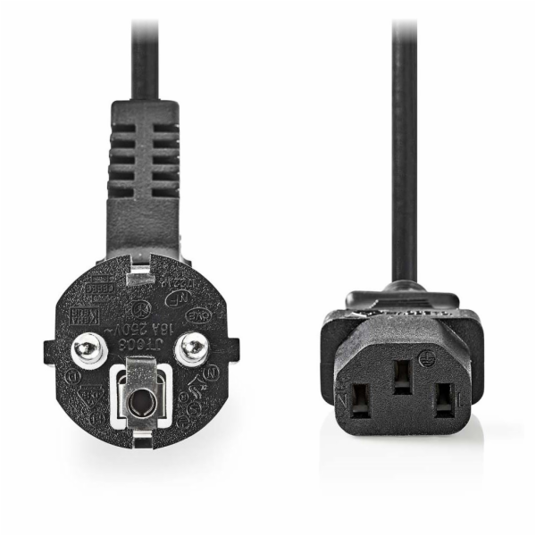 NEDIS napájecí kabel/ Typ F zástrčka - IEC-320-C13/ přímý...