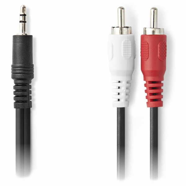 NEDIS stereofonní audio kabel/ 3,5 mm zástrčka - 2x RCA z...