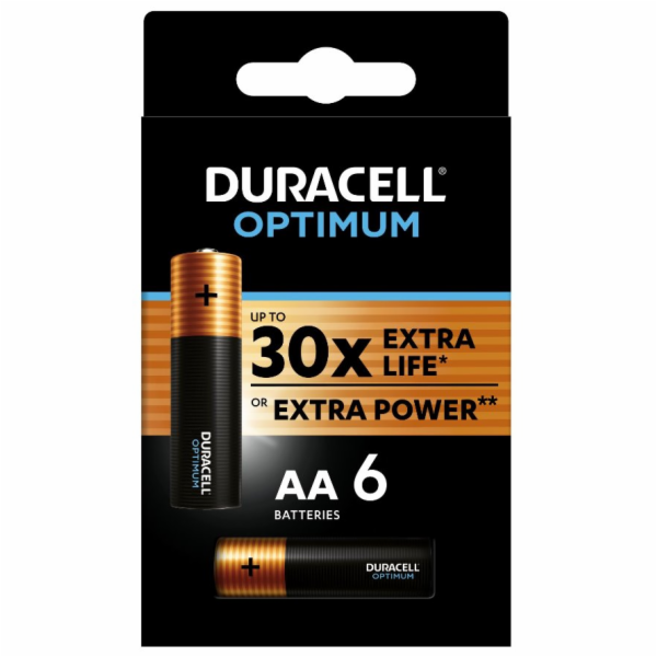 Duracell Optimum alkalická baterie 6 ks (AA)