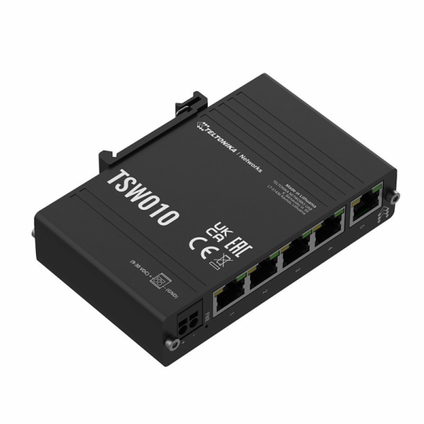 Průmyslový switch TSW010 5xRJ45 portů 10/100Mbps