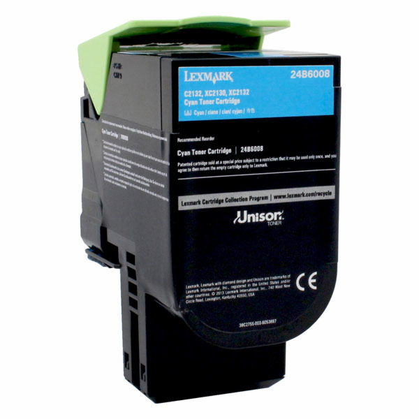 Originální azurový toner Lexmark 24B6008 (24B6008)