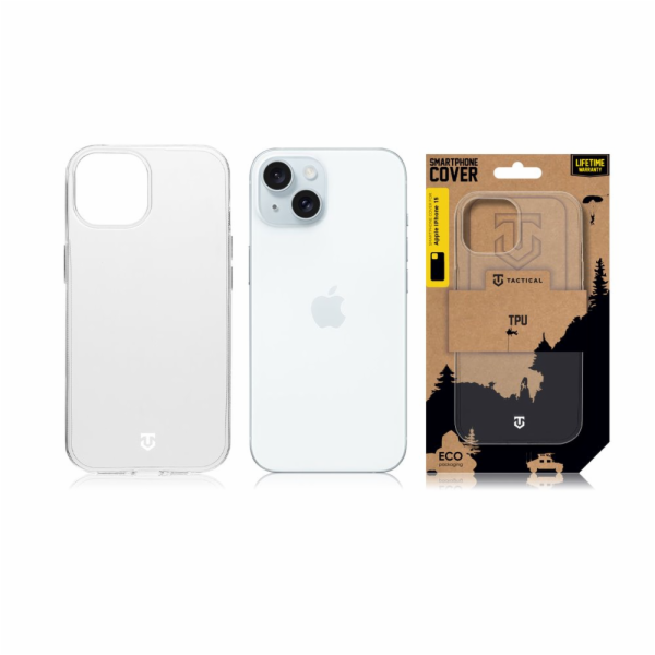 Tactical TPU Kryt pro Apple iPhone 15 Transparent