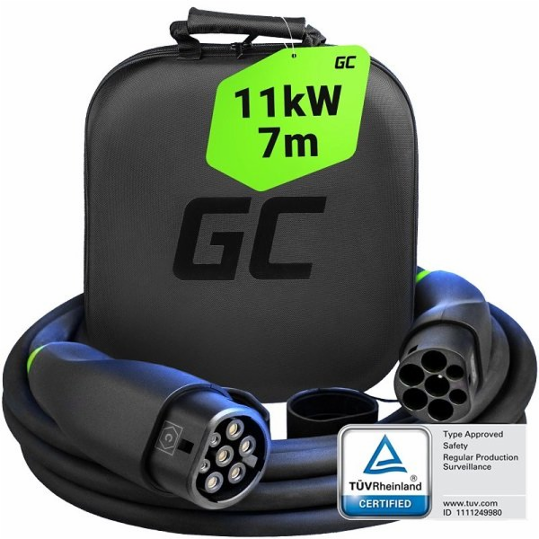 Nabíjecí kabel do auta Green Cell EVKABGC04 Snap Type 2 1...