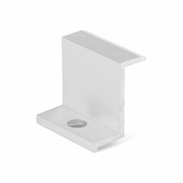 Úchyt panelu G21 krajní stříbrný, pro panel 35 mm