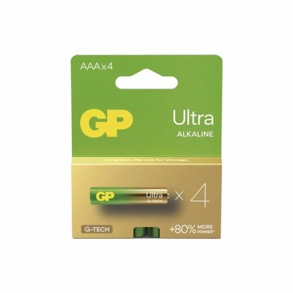 GP AAA Ultra alkalická (LR03) - 4 ks