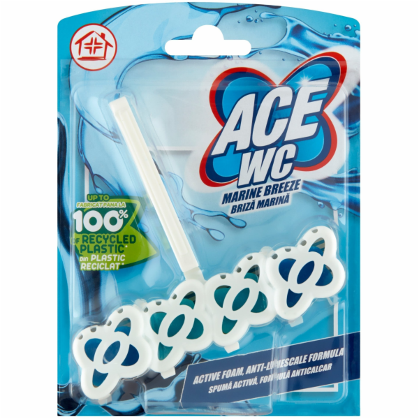 WC osvěžovač-čistič ACE, Marine breeze, 48 g