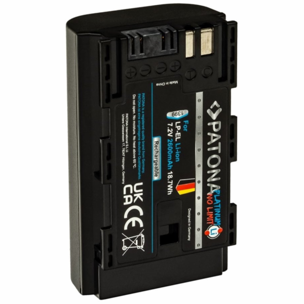PATONA baterie pro foto Canon LP-EL 2600mAh Li-Ion Platin...