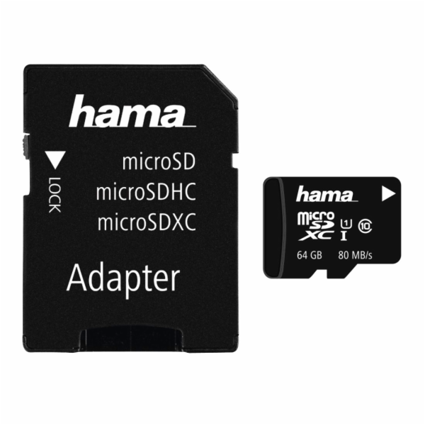 HAMA 124140 microSDXC 64 GB Class 10 UH