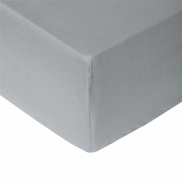 PROSTĚRADLO PRUŽNÁ POLYBAVLNA 160X200+25 ŠEDÝ