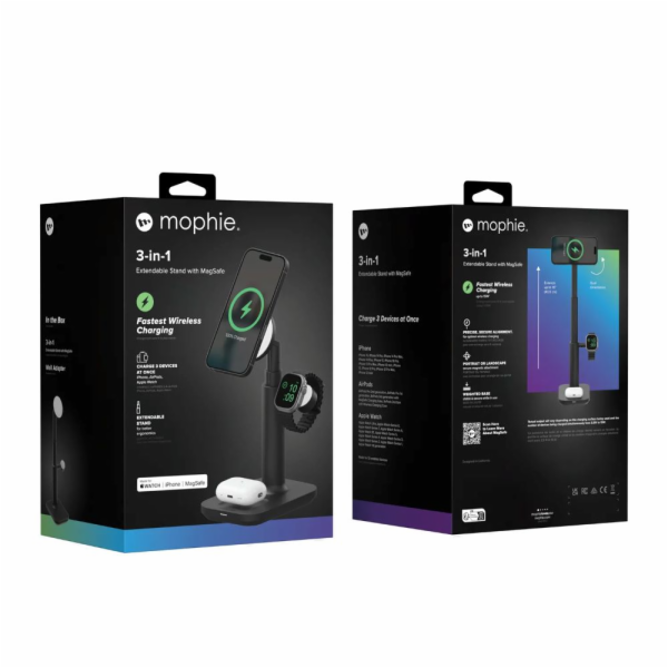 Zagg International Mophie výsuvný stojan 3v1 nabíječka in...