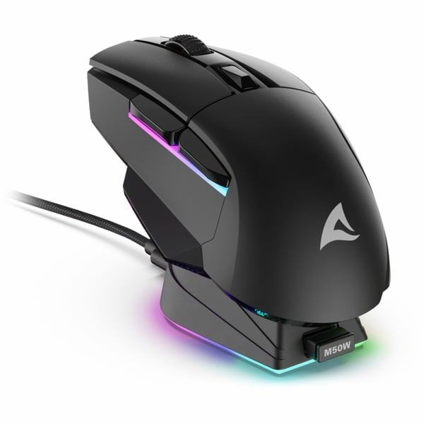 Sharkoon SKILLER SGM50W (černá, včetně nabíjecí stanice)