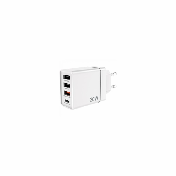 VERBATIM Univerzální adaptér CHR-30EU2, 30W, 1x USB-C, 3x...