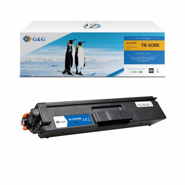 G&G Toner Toner kompatibilní s Brother TN423BK, NT-CB423B...
