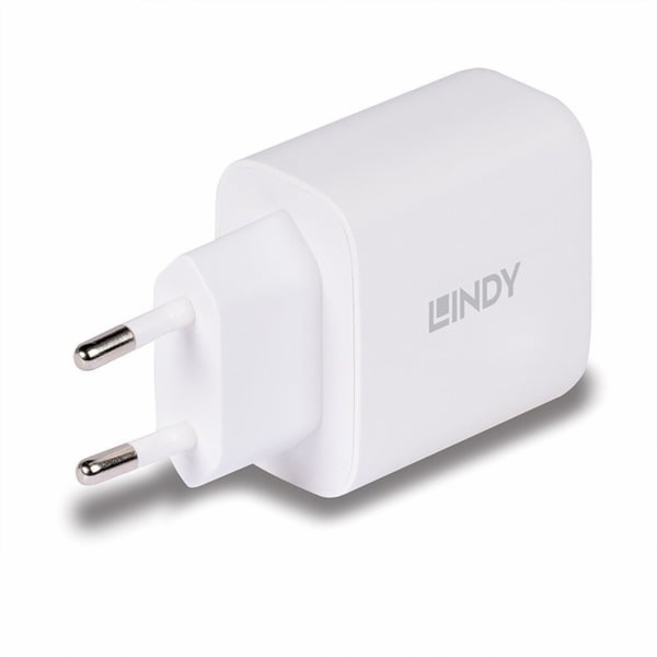 Lindy Nabíječka 65 Watt USB-A & C GaN (bílá, 1x USB-A, 1x...