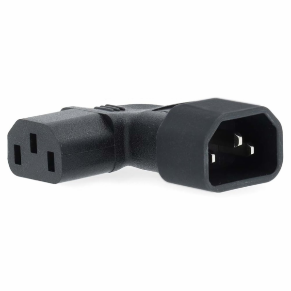 NEDIS napájecí adaptér z IEC-320-C13 na IEC-320-C14/ úhlo...