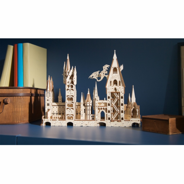 Ugears 3D dřevěné mechanické puzzle Hrad Bradavice, Harry...