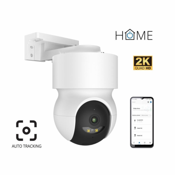 iGET HOME Camera CS8 White - WiFi 2K IP kamera otočná, no...