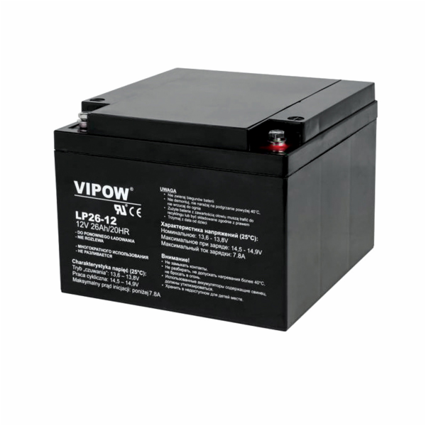 VIPow Baterie 12V/26Ah (BAT0270)