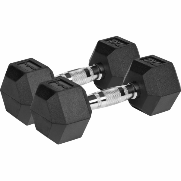 Rebel Pogumované činky RBA-2325 2 x 7 kg