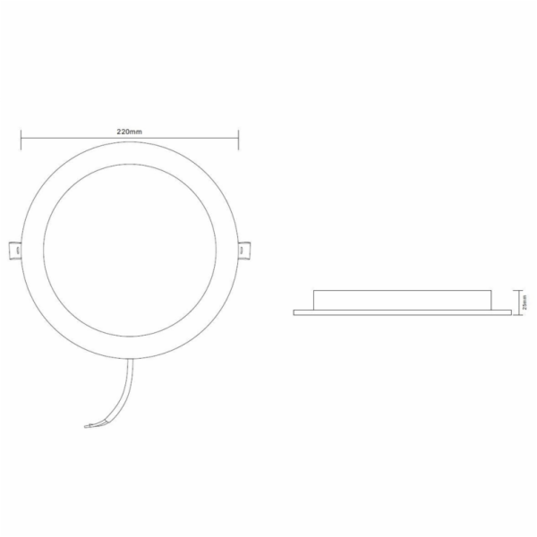 Okko EPIRUS vestavné svítidlo, 18W, 4000°K