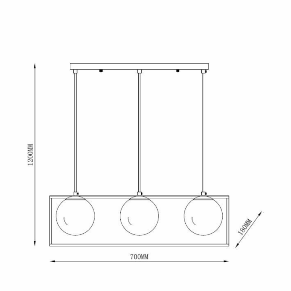 Domoletti Stropní svítidlo  DRIFT, 120 W, E14