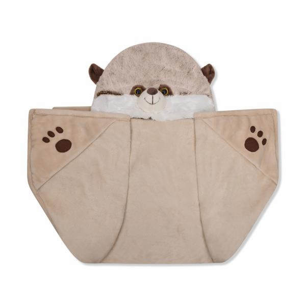 Hřejivá deka Cozy Noxxiez BL828 Surikata - s kapucí se zv...