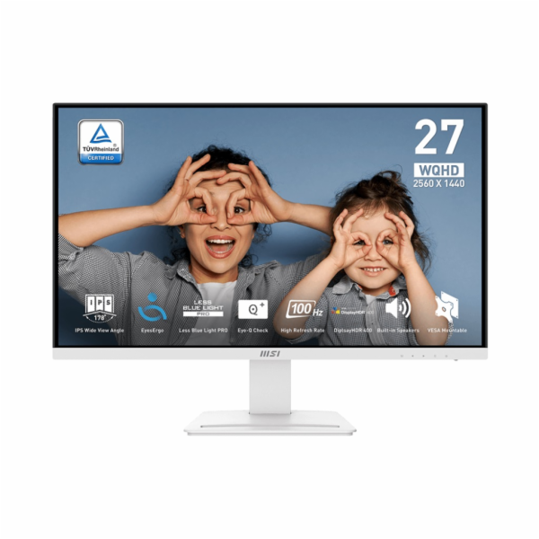MSI Pro/MP273QW E2/27"/IPS/QHD/100Hz/1ms/Bílá/3R