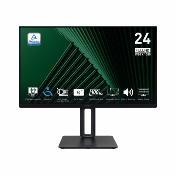 MSI Monitor 23,8" PRO MP245PG LED/FHD/plochý/100Hz/černý