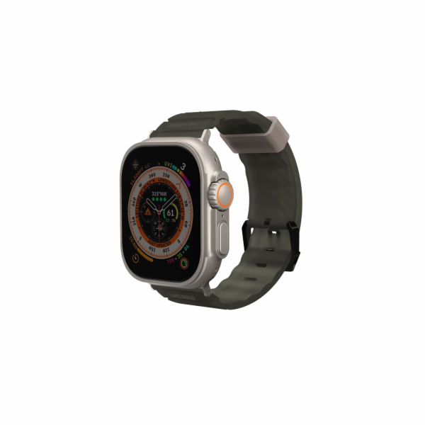 Řemínek Skinarma Shokku Apple Watch 49/45/44 mm olivová/t...