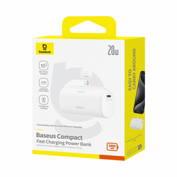 Powerbank OS-Baseus Compact IP 5000mAh 20W (white)