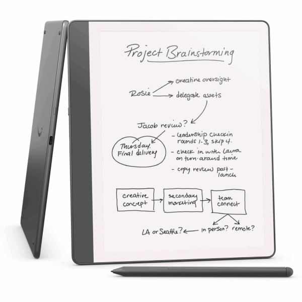E-book Amazon Kindle Scribe 2024 (16 GB), Premium Pen, tu...