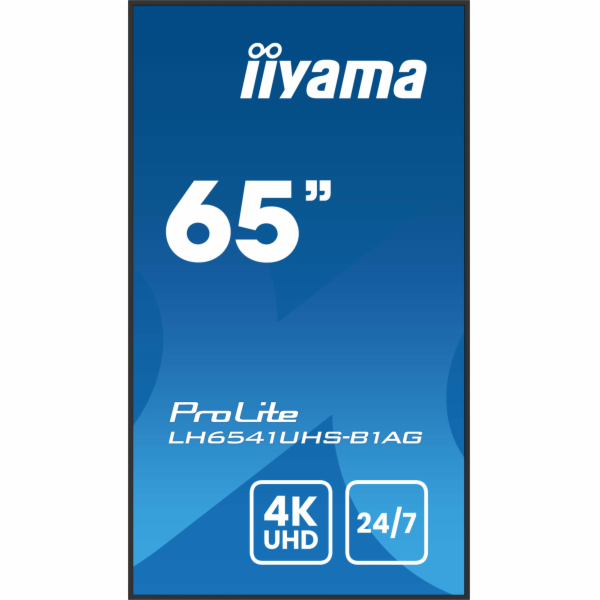 65" iiyama LH6541UHS-B1AG:VA,4K UHD,24/7
