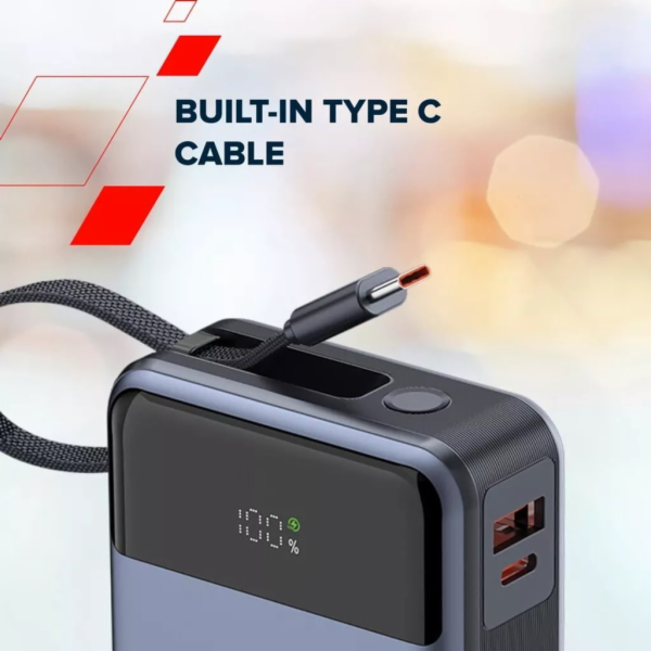 Powerbanka CANYON OnPower 600 vestavěný kabel 20000 mAh P...