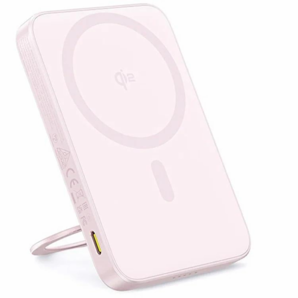 Bezdrátová powerbanka Baseus PicoGo Qi2 5000mAh, 20W růžová