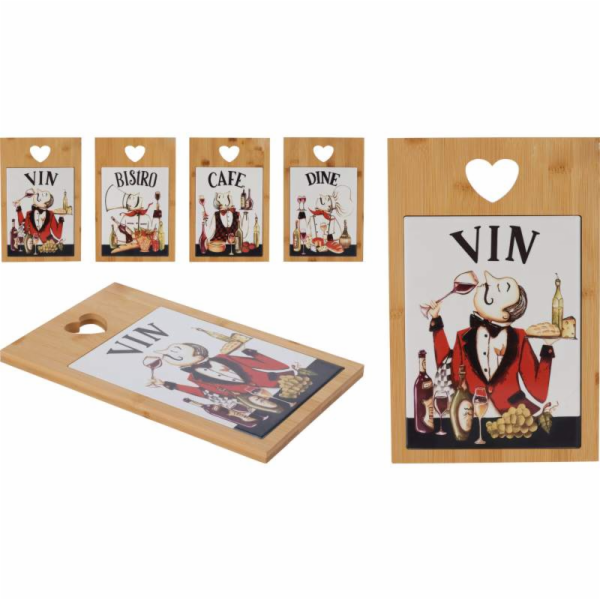 Sevírovací prkénko s keramickou kachlí BISTRO KO-28000013...