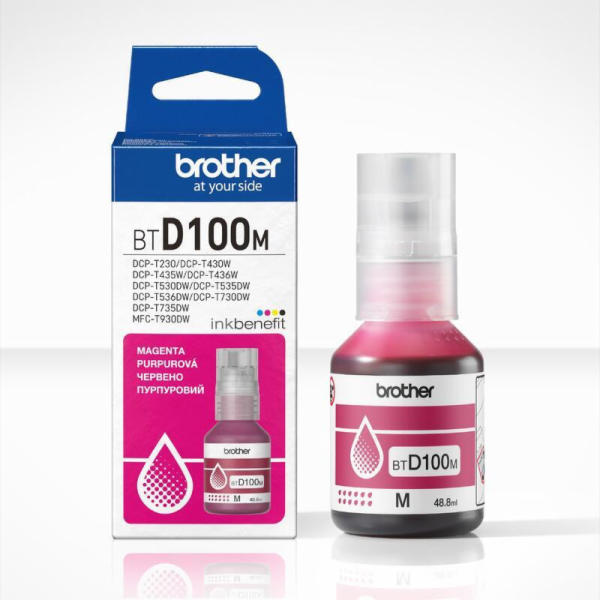 BROTHER INK BT-D100M magenta pro T23x, T43x, T53x, T73x, ...