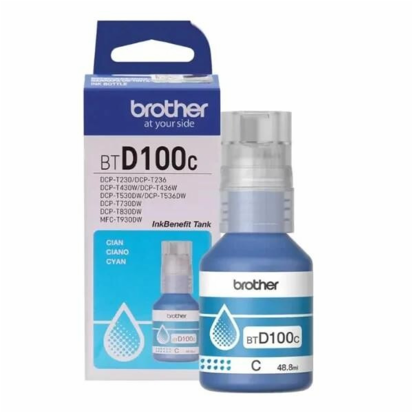 BROTHER INK BT-D100C cyan pro T23x, T43x, T53x, T73x, T93...
