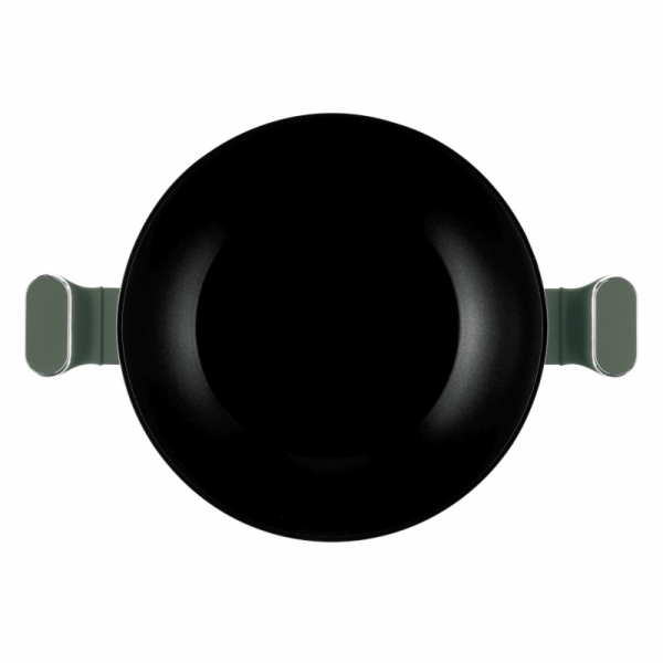 Pánev wok s poklicí a titanovým povrchem 30 cm Matte Gree...