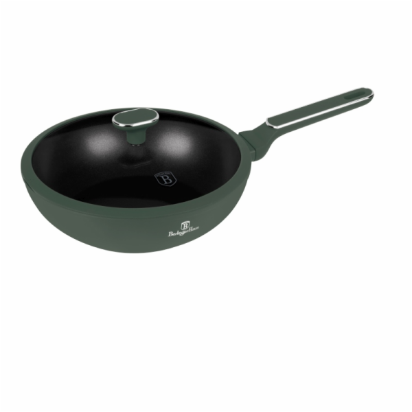 Pánev wok s poklicí a titanovým povrchem 28 cm Matte Gree...