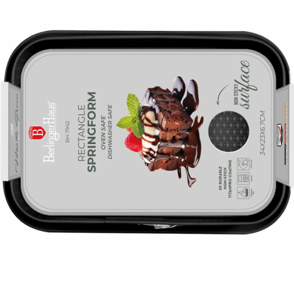 Forma na dort hranatá s titanovým povrchem 39x27 cm Matt ...