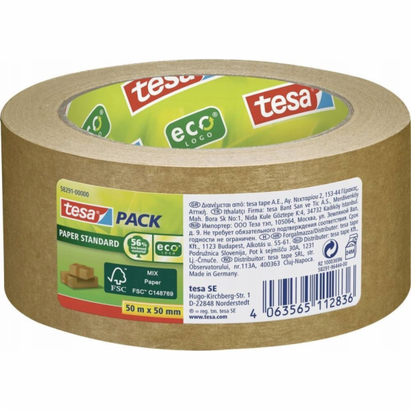 Standardní balicí páska Tesa Pack Paper 50 m x 50 mm