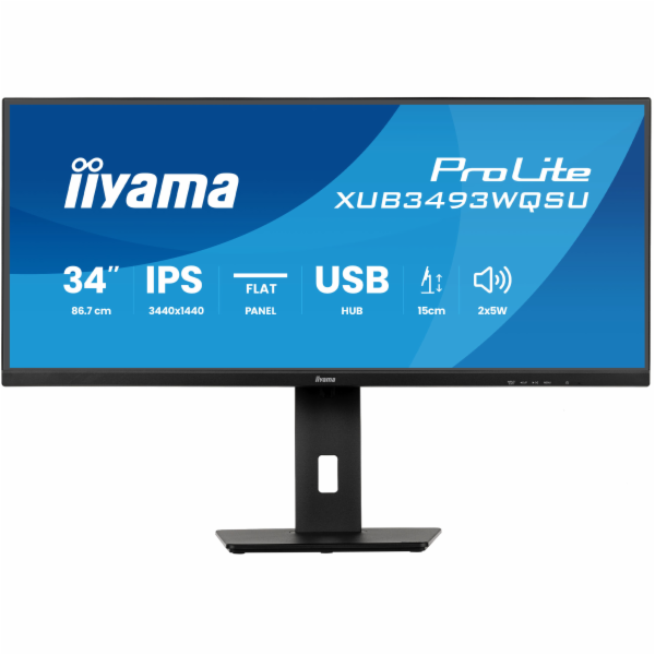 iiyama ProLite/XUB3493WQSU-B6/34"/IPS/wQHD/120Hz/1ms/Čern...