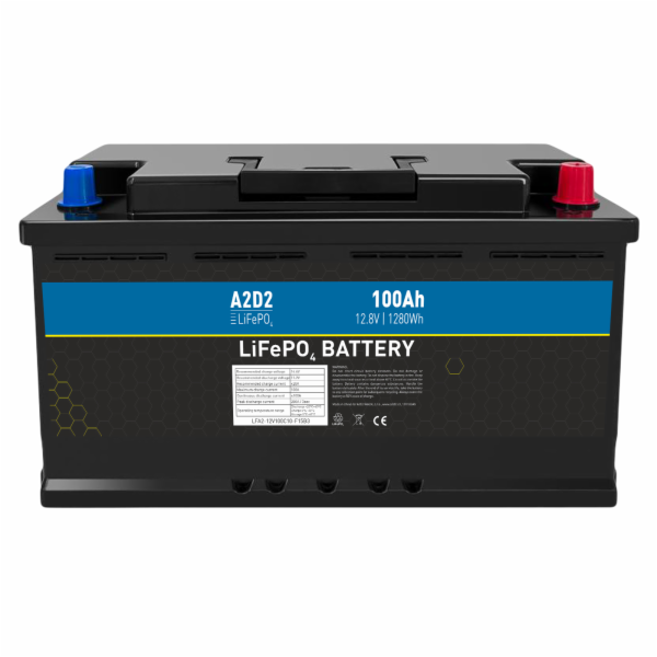 Baterie Avacom A2D2 - LiFePO4 12,8V 100Ah F15 Car Battery...