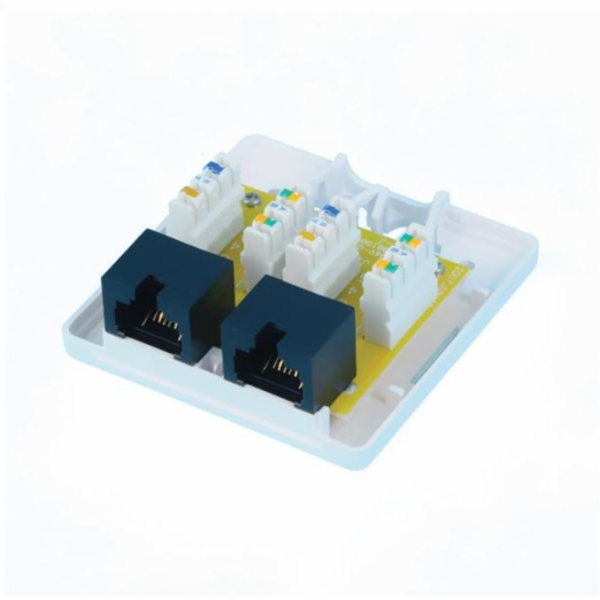 OXnet Zásuvka Basic UTP 2 port, Cat6 na omietku, biela
