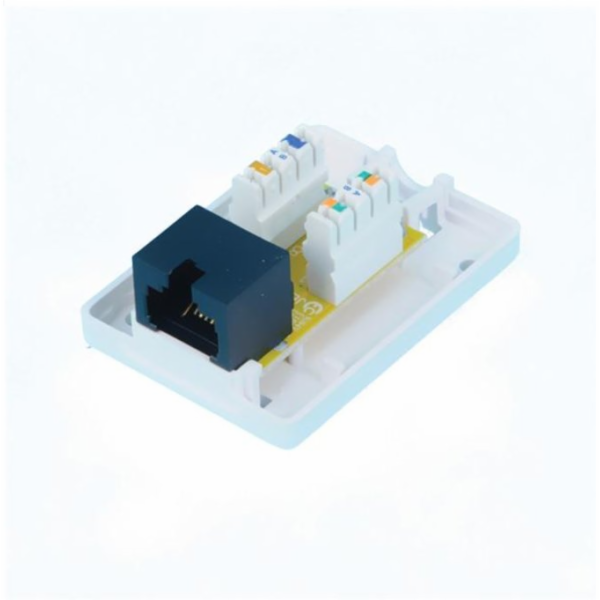 OXnet Zásuvka Basic UTP 1 port, Cat5E na omietku, biela