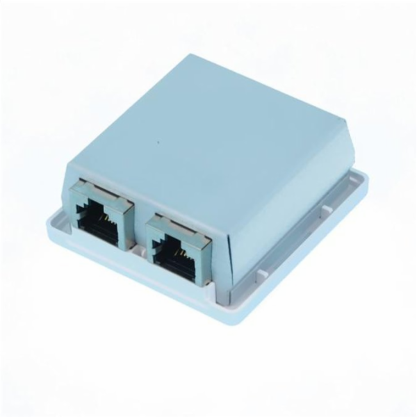 OXnet Zásuvka Basic STP 2 port, Cat6 na omietku, biela